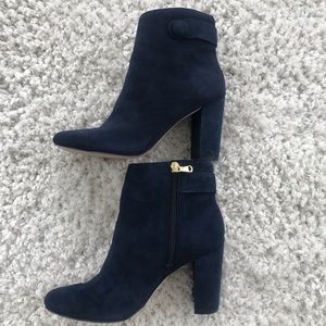 NWOT Ann Taylor Imogen Suede Navy boots